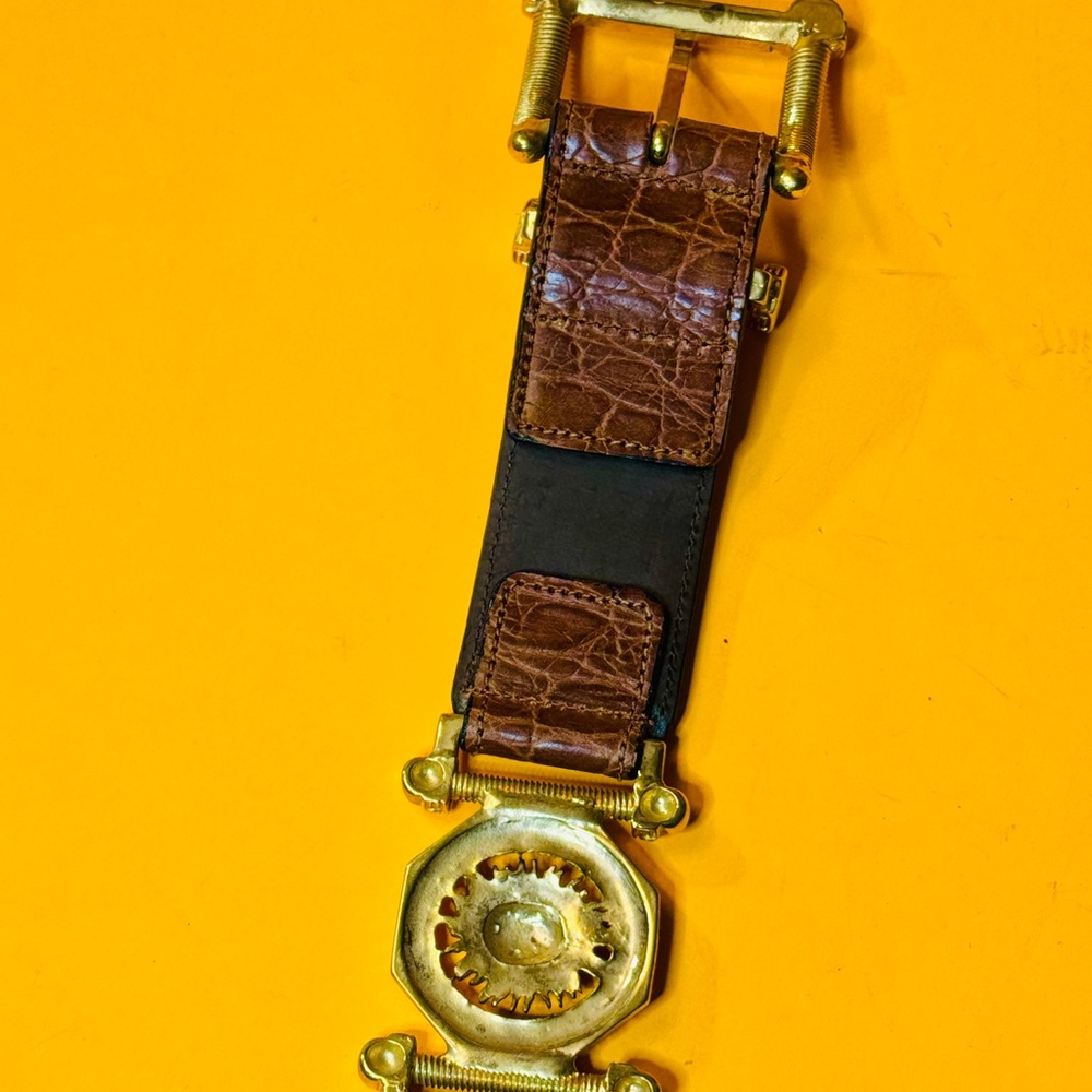 Franco Masotti Brown Leather Belt - Picture 7 of 14